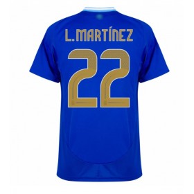 Argentina Lautaro Martinez #22 Borte skjorte Copa America 2024 Kortermet